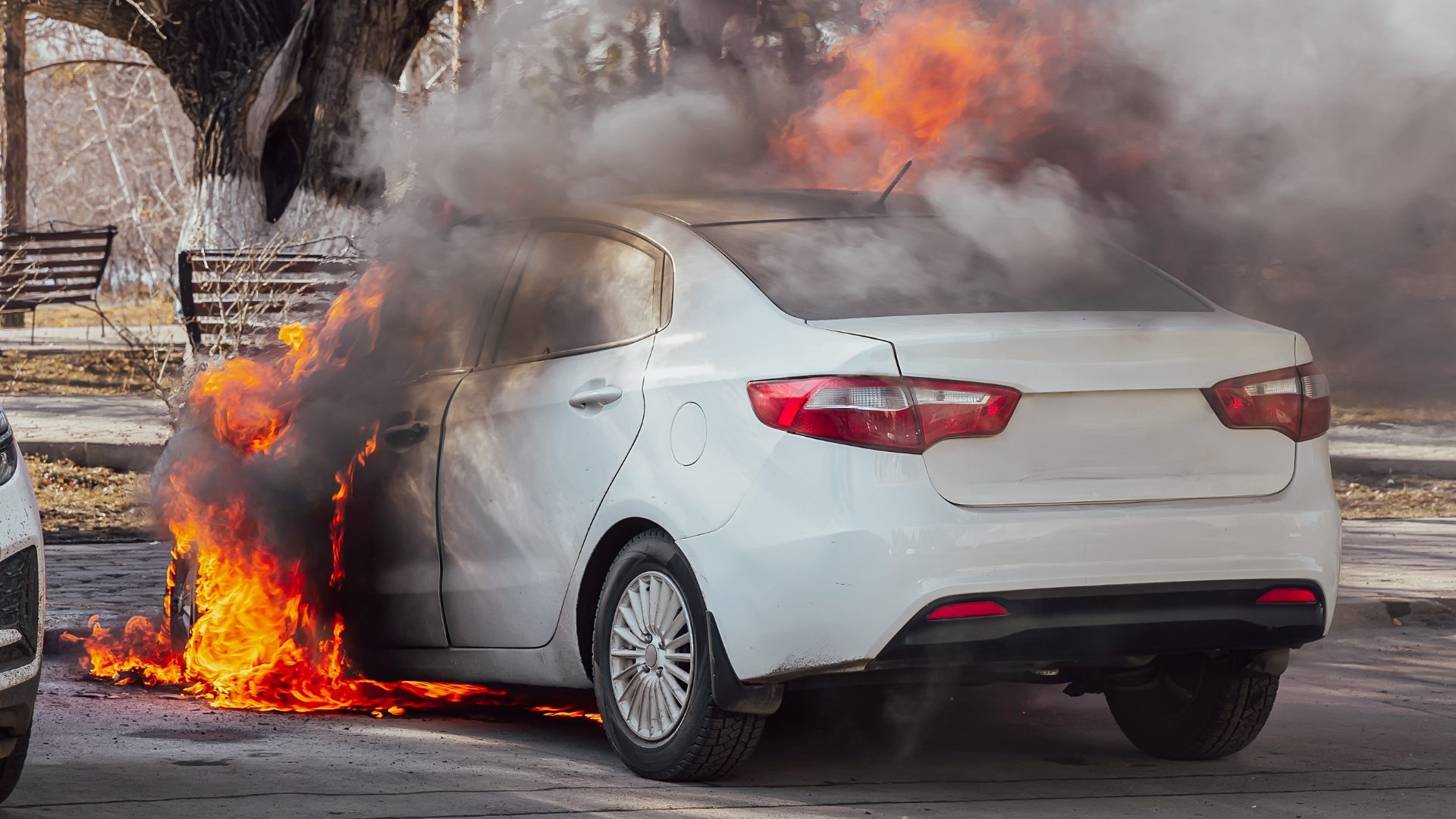 The lithium ion batteries in electric vehicles can undergo thermal runaway which can cause extreme fire hazards